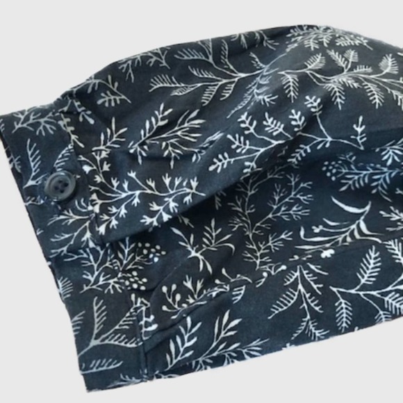 Old Navy Leaf Split Neck Long Sleeve Shirt Dress Gray & White, EUC -Size XS - Picture 6 of 10